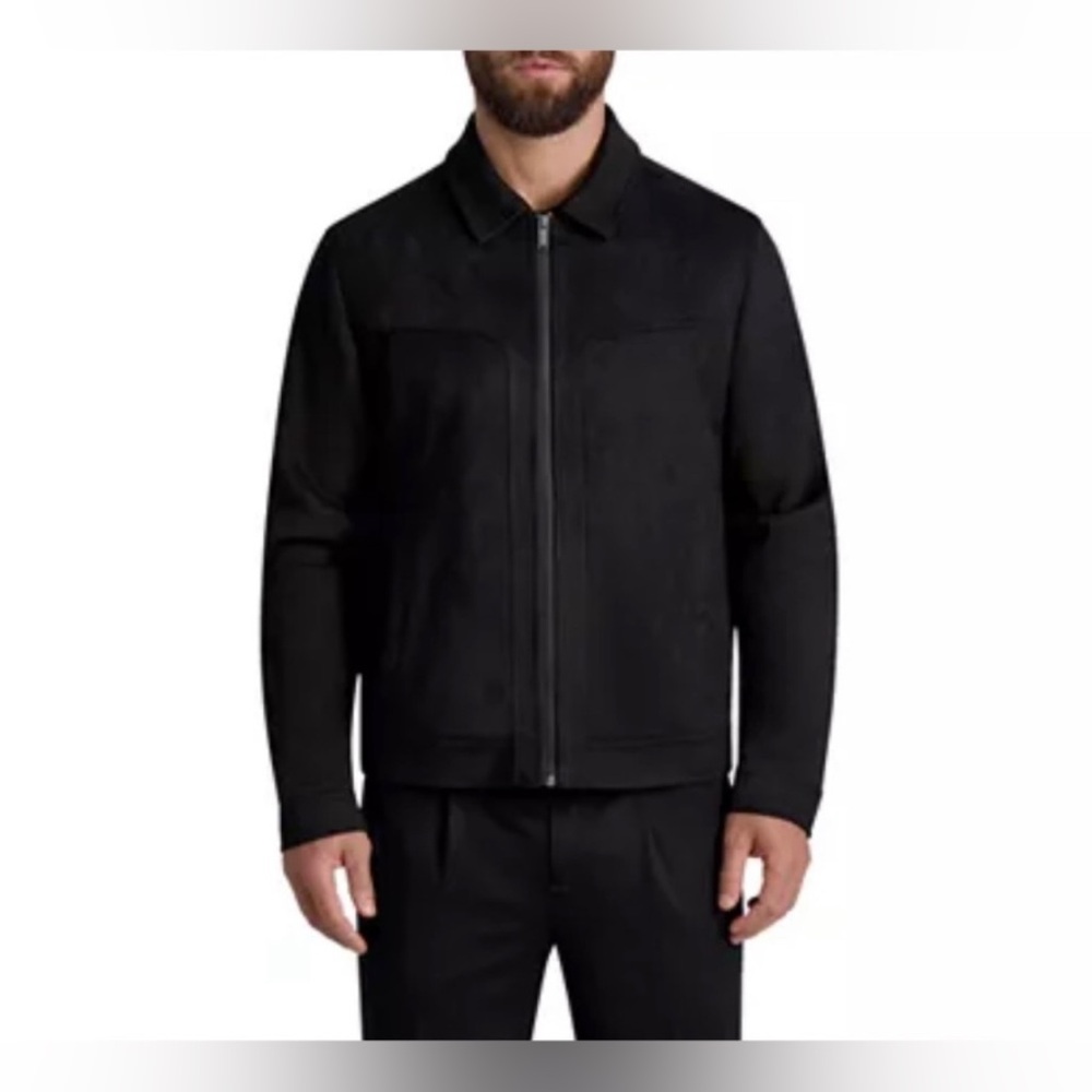 KARL LAGERFELD Faux Suede Jacket Sz M